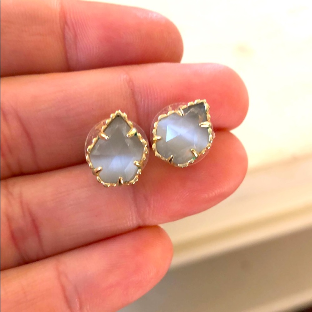 Kendra Scott Grey Stud Earrings